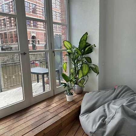Relax-Wohnung Mit Balkon Ueber Die Weisse Elster Leipzig Exterior photo